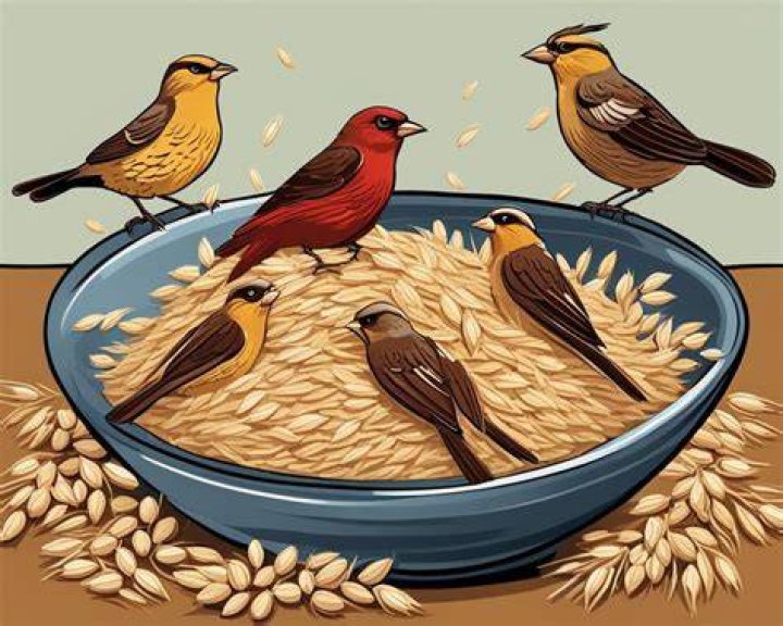 Can birds eat oats?