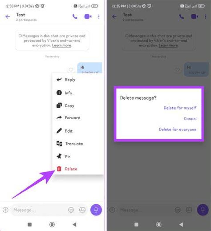 Can you permanently delete Viber messages?