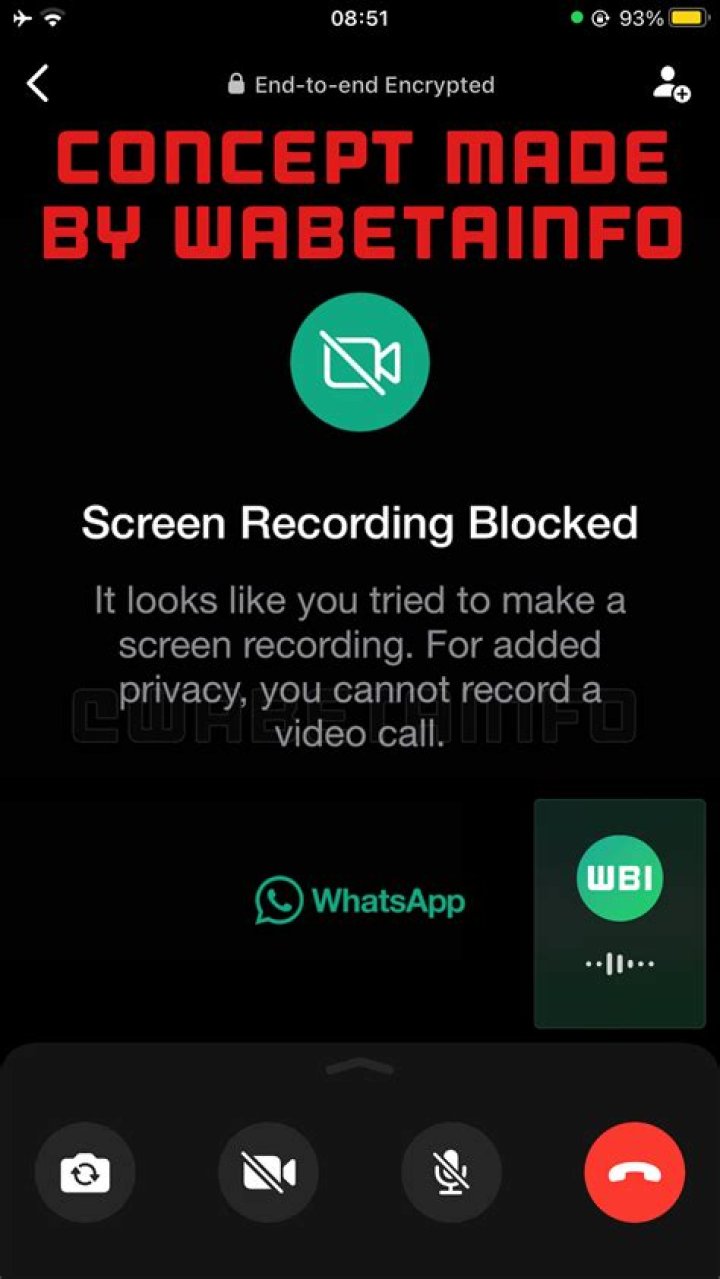 Can you tell if someone is screen recording on WhatsApp?