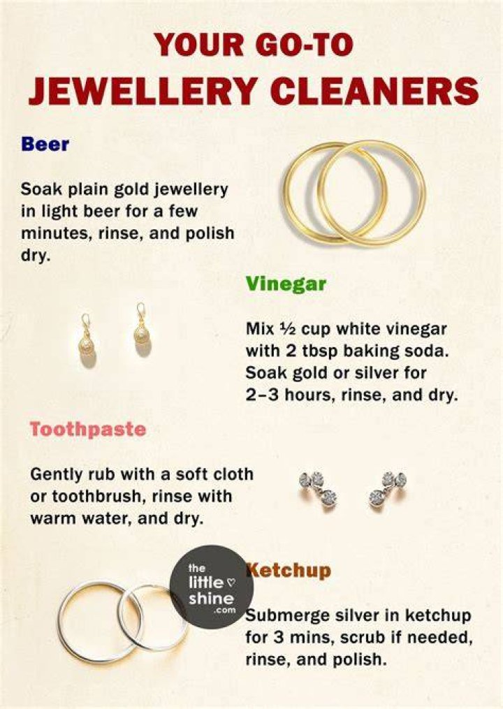 Does beer clean jewelry?