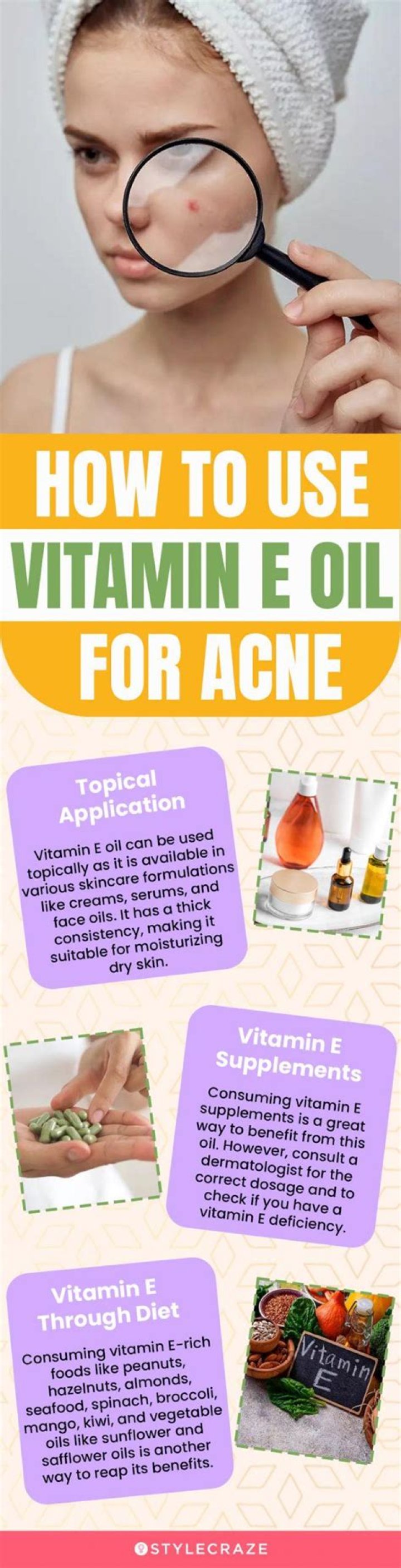Does vitamin E cause acne?
