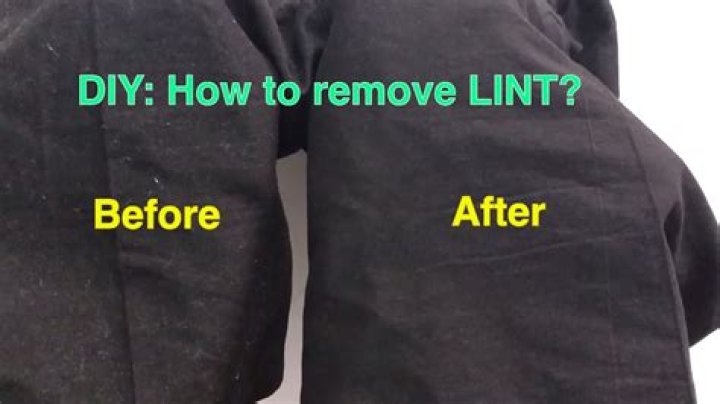 How do you get lint off black clothes after washing?