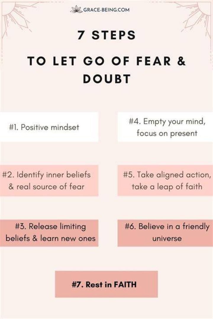 How do you let go of fear?