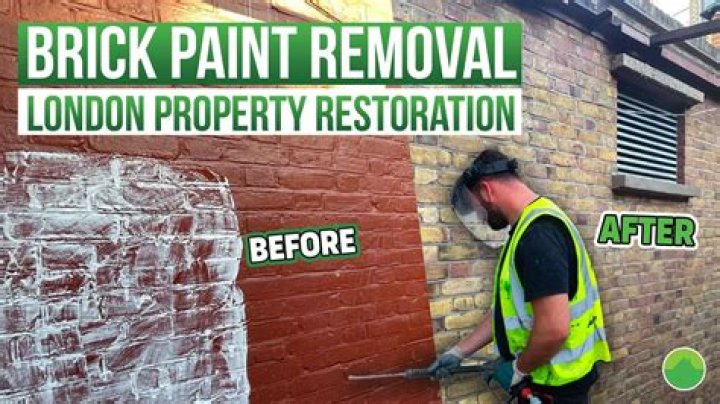 How do you remove paint from brick?