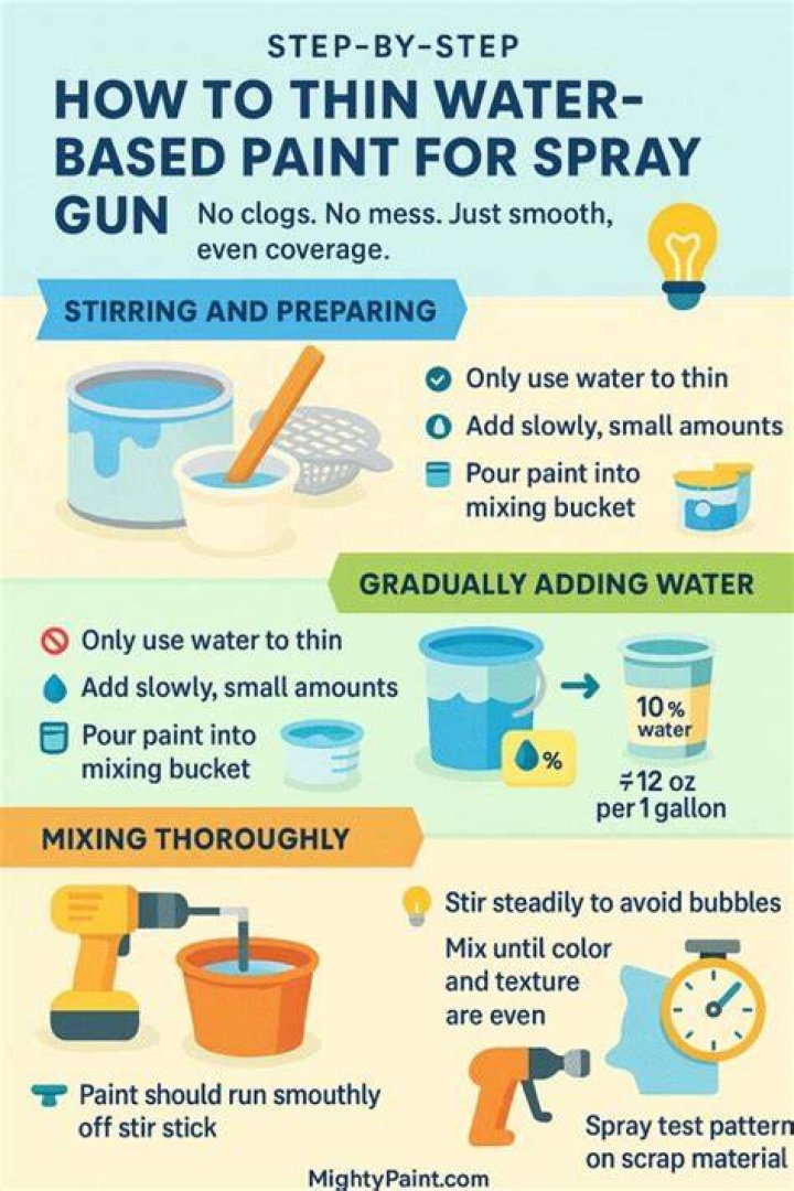 How do you thin water based paint?