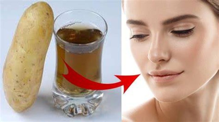 How often use potato juice on face?