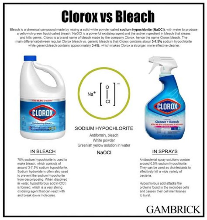 Is bleach and Clorox the same thing?