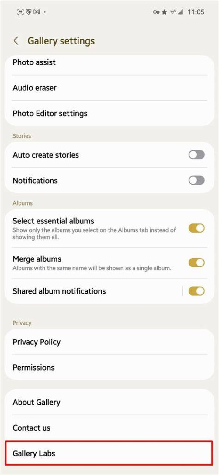 Is there a hidden gallery in Samsung?