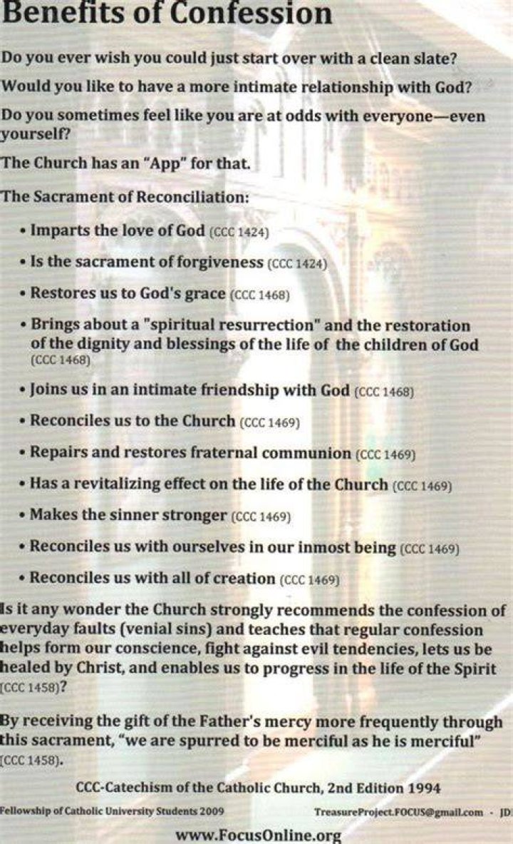 What are sins to confess?
