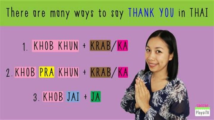 What does Kop Khun Krap mean?