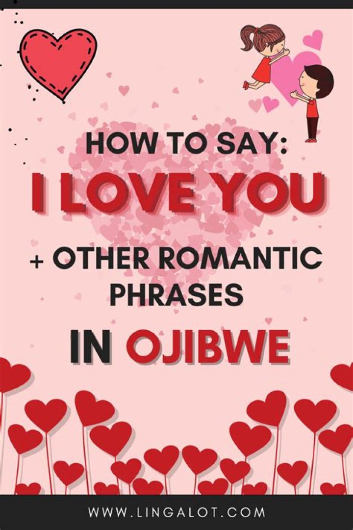 What is I love you in Ojibwe?