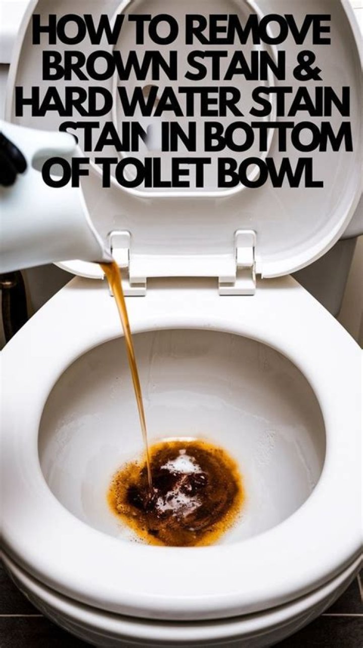 What takes brown stains in toilet bowl?