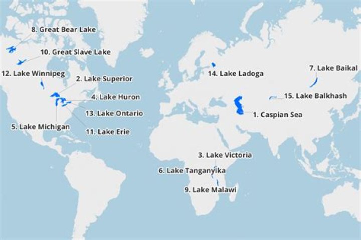 Which lake has the longest lake coastline in the world?
