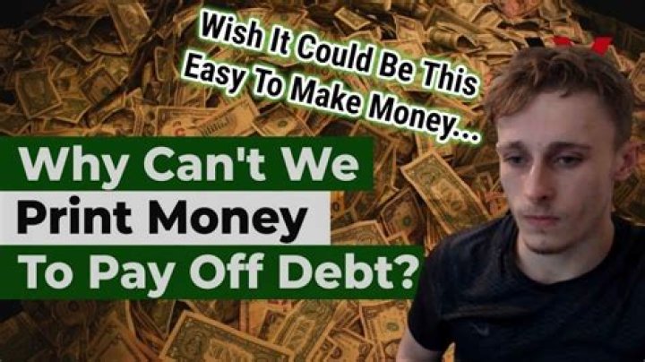 Why can't we print money to pay off debt?